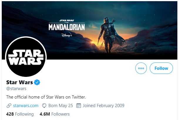 Star Wars Twitter Profile